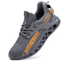 Steel Toe Safety Shoes for Men Women Lightweight Work Sneakers Puncture Proof Work Shoes Unisex Coustruction Safety Work Boots