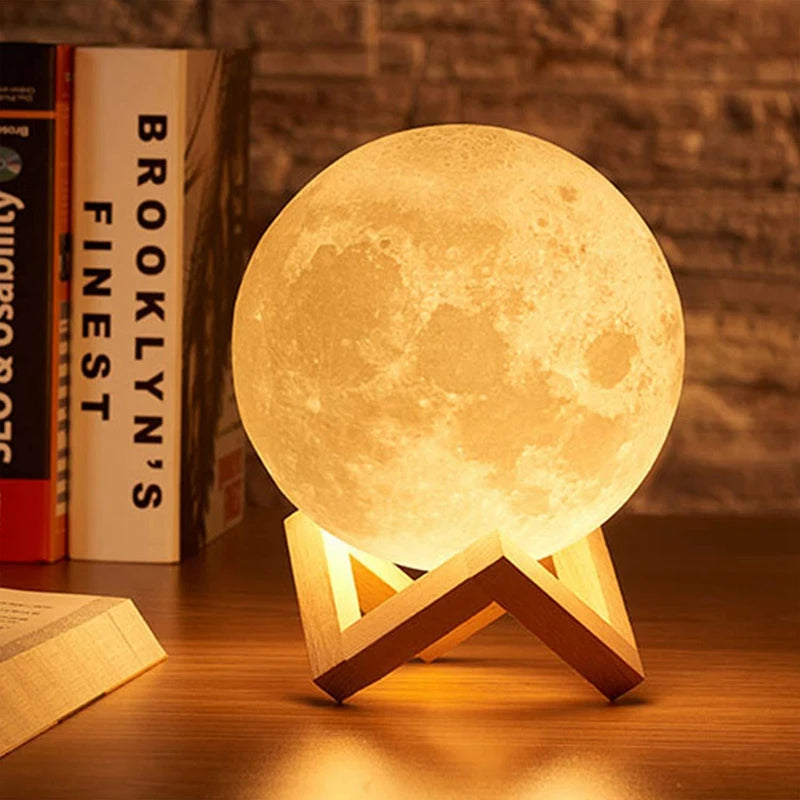 Pzsunly 3D Moon LED Night Ligh