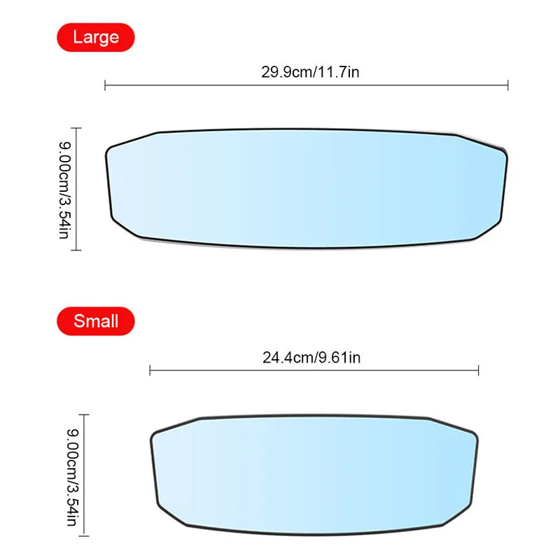 BLALION Wide-Angle Anti-Glare Car Rear View Mirror