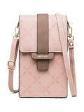 2023 summer new mobile phone bag wallet Japanese and Korean high-end PU plash buckle vertical large capacity single shoulder bag