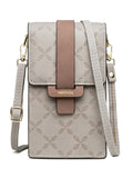 2023 summer new mobile phone bag wallet Japanese and Korean high-end PU plash buckle vertical large capacity single shoulder bag