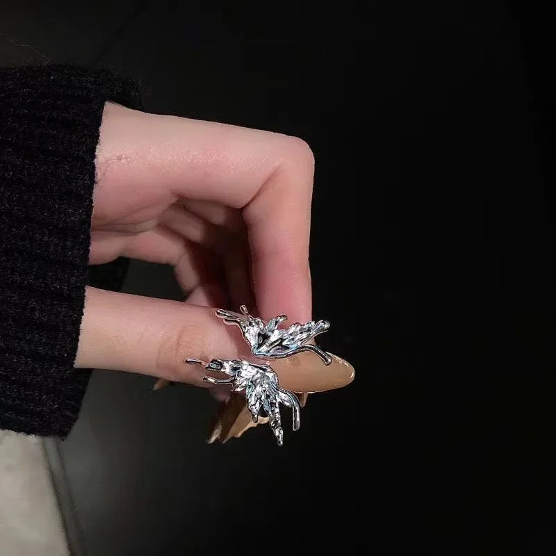 Women Gothic Open Snake Ring Adjustable Animal Rings Reptile Fashion Punk Personality Jewelry Accessories Jewellery Tentacles