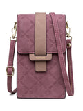 2023 summer new mobile phone bag wallet Japanese and Korean high-end PU plash buckle vertical large capacity single shoulder bag